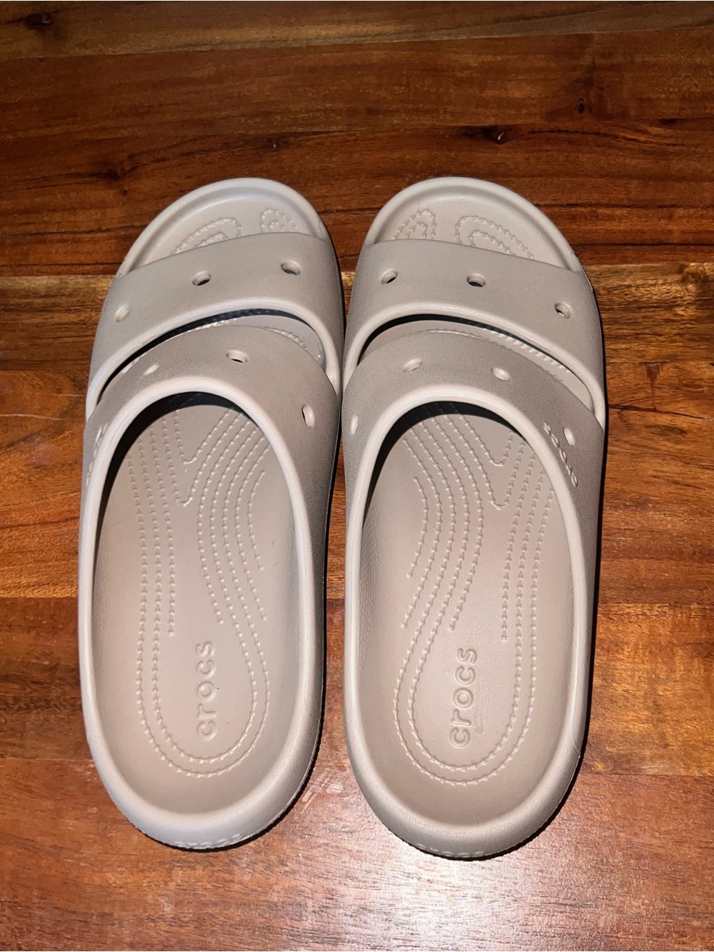 CROCS Women's Classic Slide Sandals in Light Gray